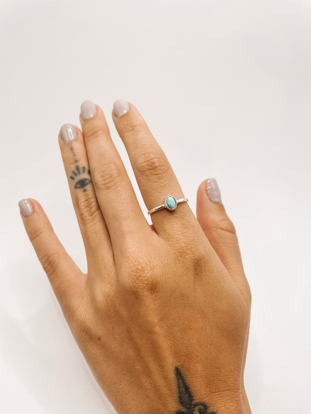 Anel Larimar Prata 925 image 1