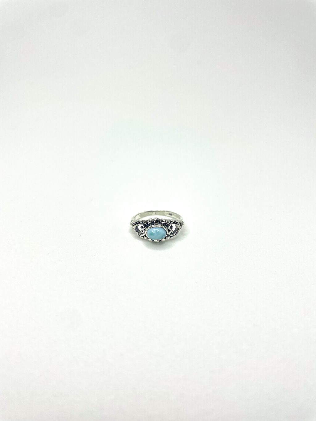 Anel Larimar Boho Prata 925 image 3