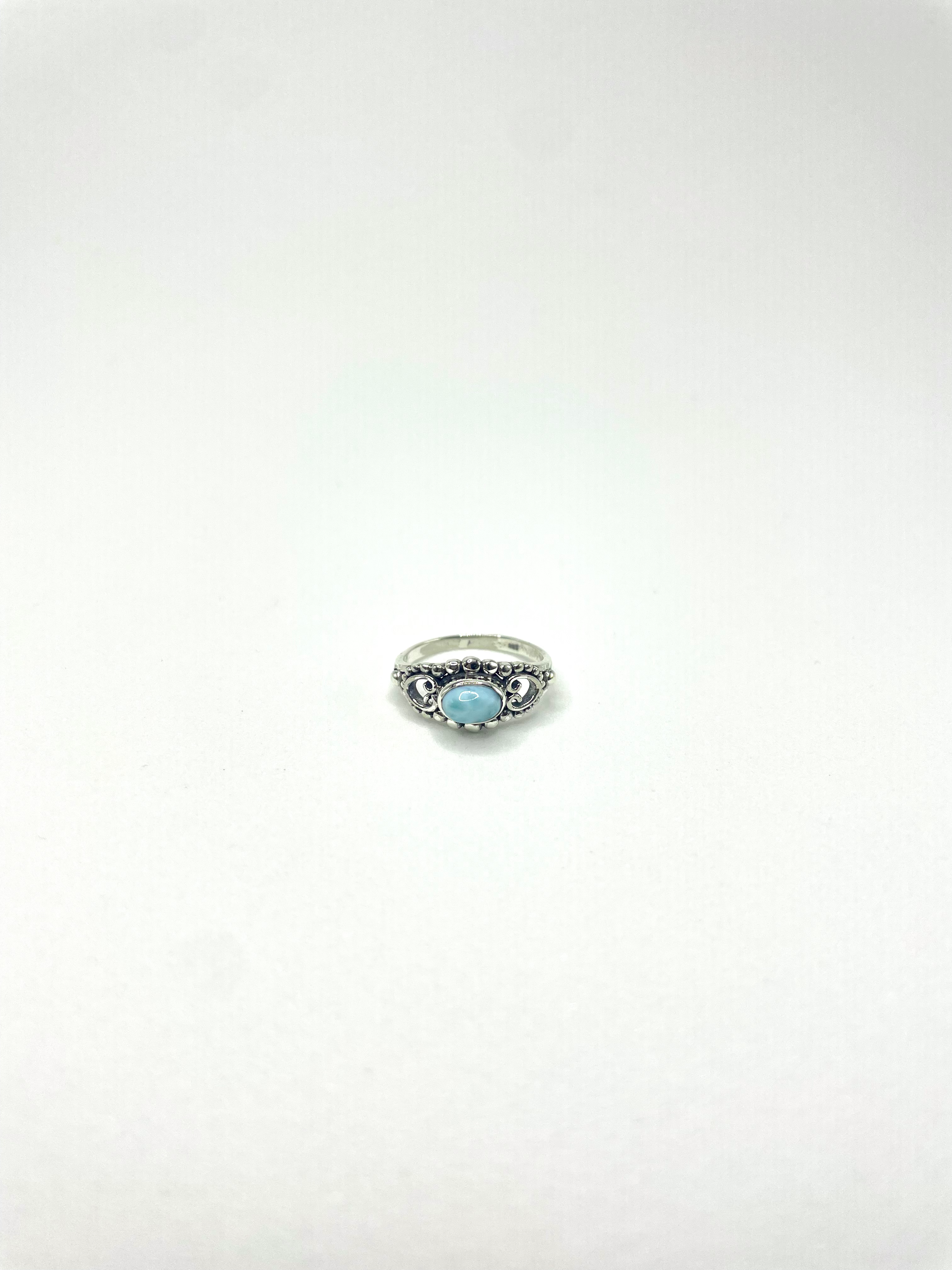 Anel Larimar Boho Prata 925 image 3