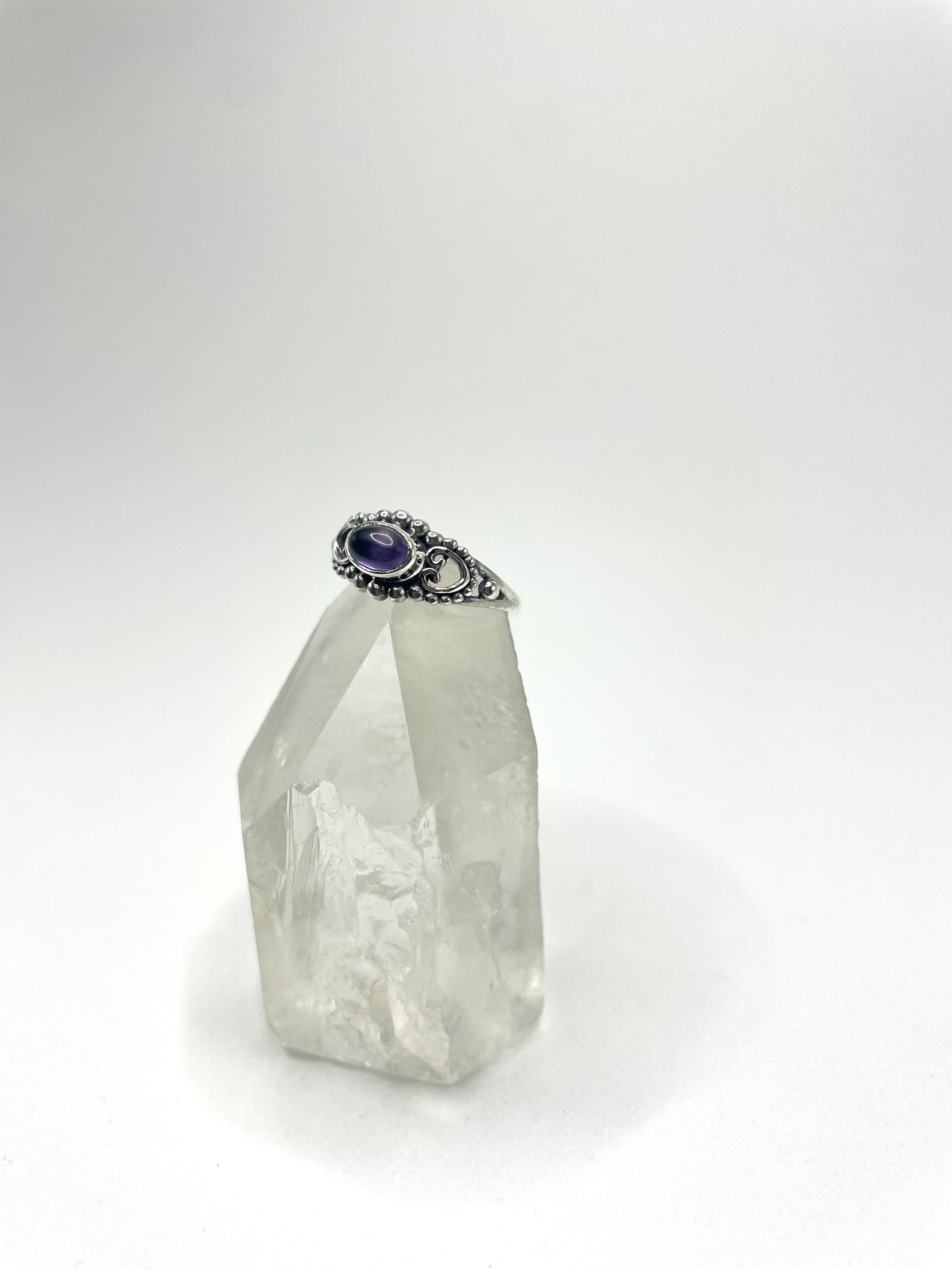 Anel Ametista Boho Prata 925 image 4