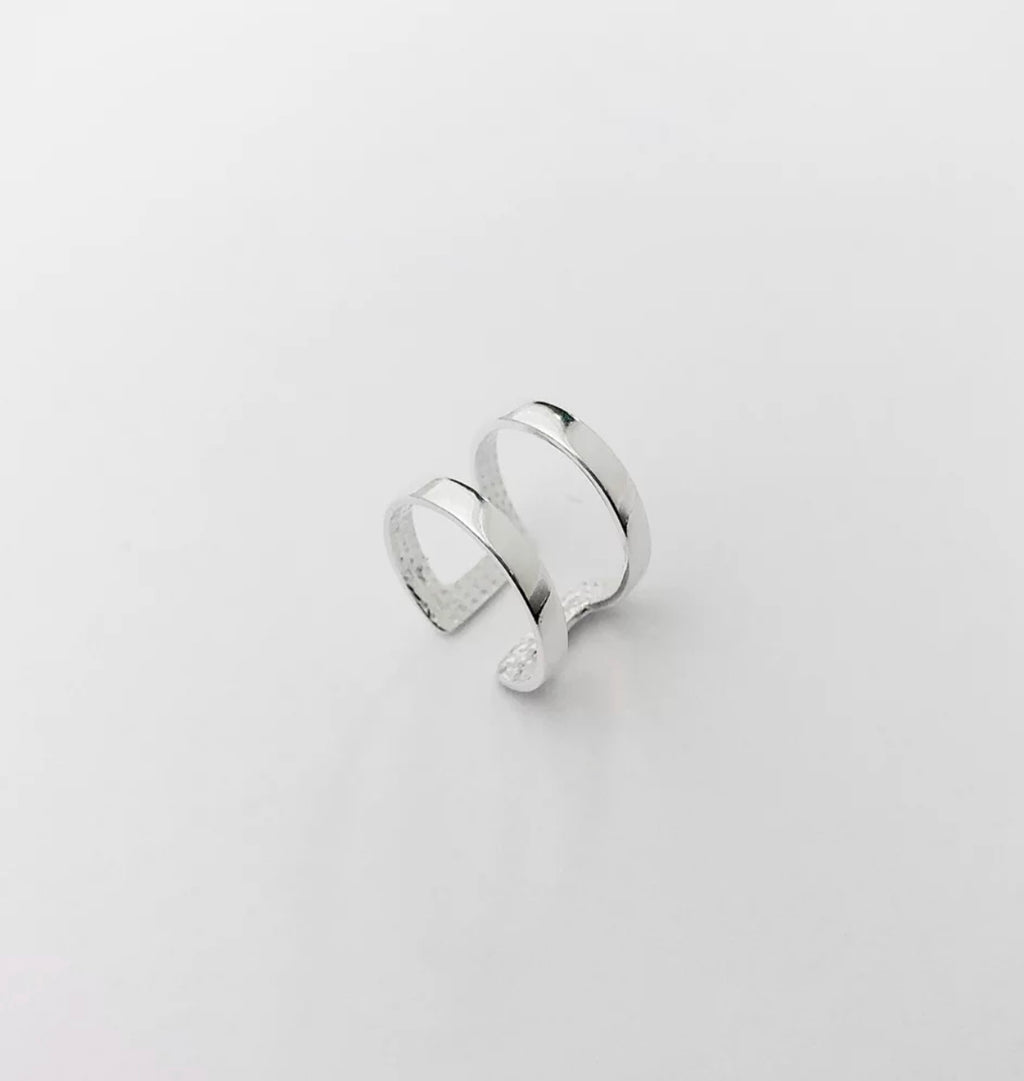 Anel Boho 2 Aros Prata 925 image 0