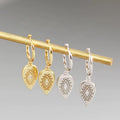 Brinco Argola Click com Olho Grego Prata 925 ou Dourado image 0