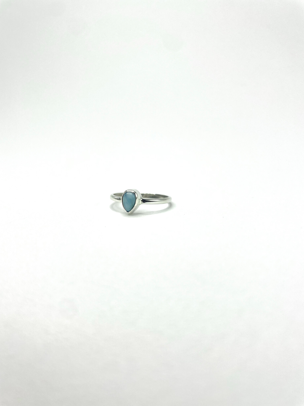 Anel Larimar Gota Prata 925 image 4