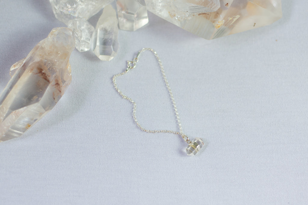 Pulseira Quartzo Transparente Prata 925 image 0