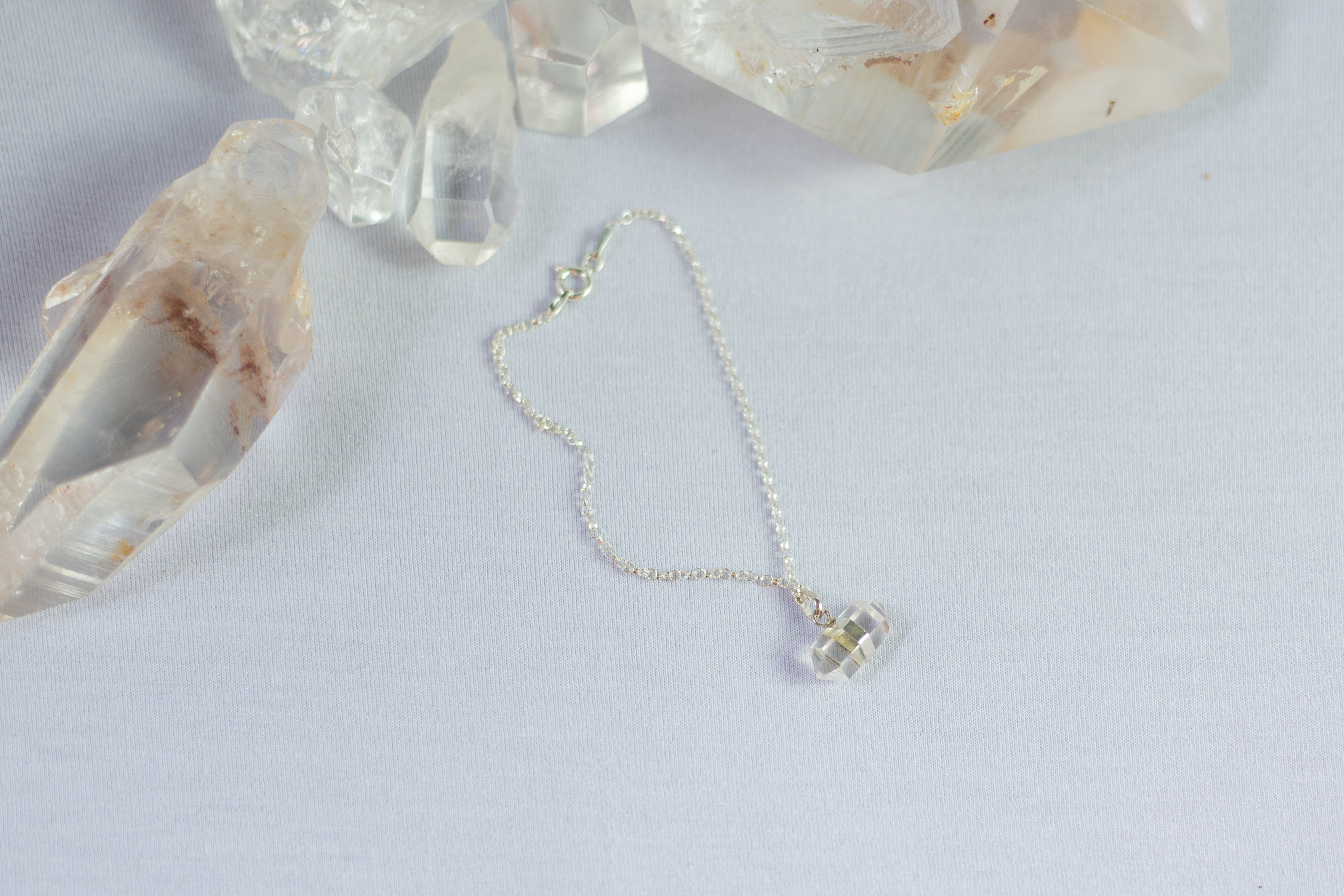 Pulseira Quartzo Transparente Prata 925 image 0