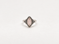 Anel Quartzo Rosa Marquise Prata 925