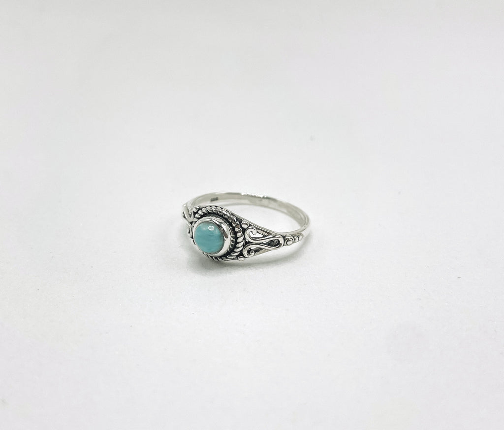 Anel Larimar Boho Prata 925 image 2