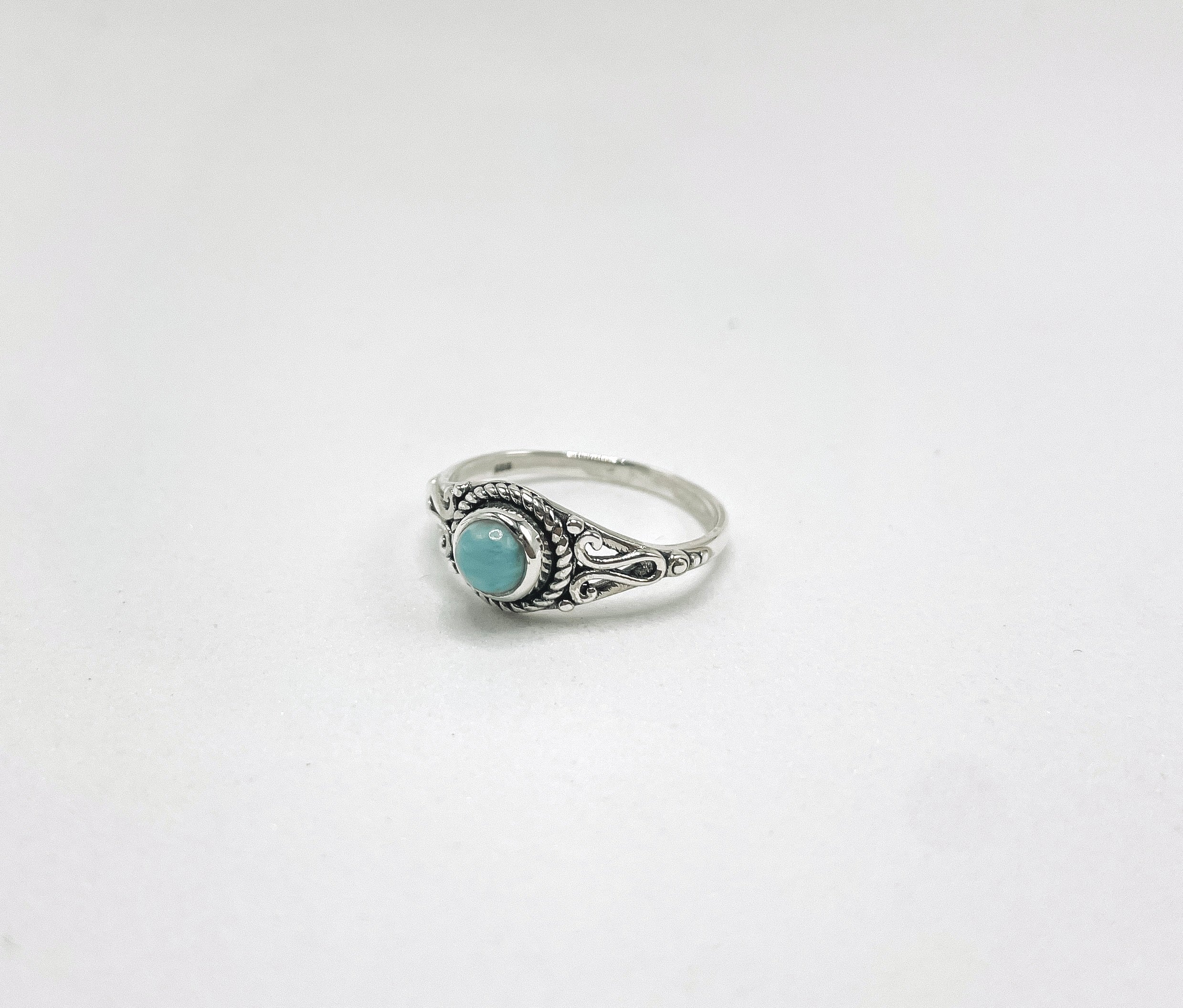 Anel Larimar Boho Prata 925 image 2