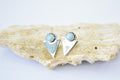 Brinco Triângulo Larimar Prata 925 image 0