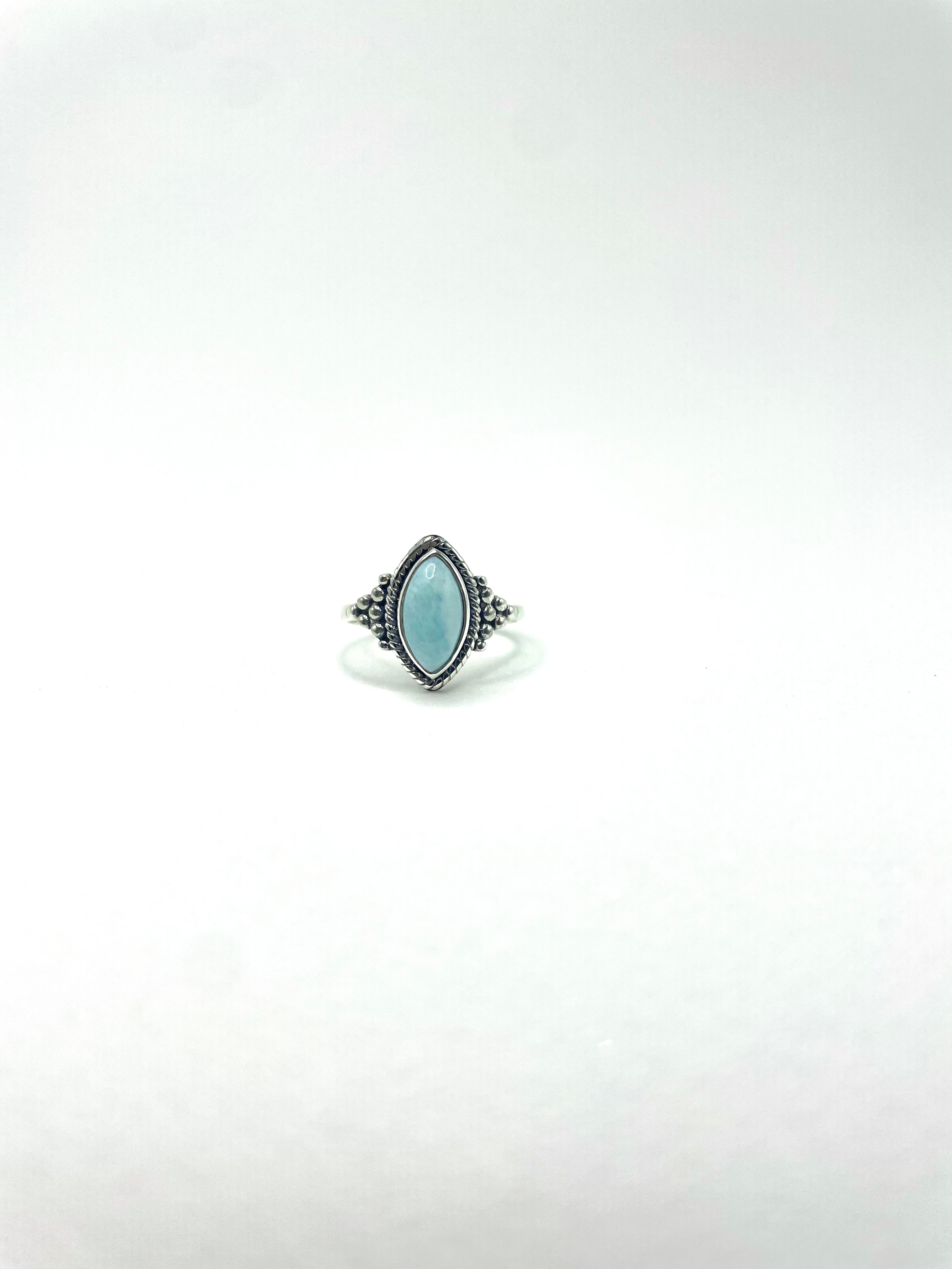 Anel Larimar Prata 925 image 2