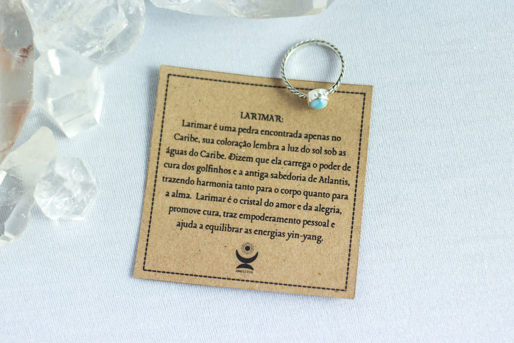 Anel Larimar Prata 925 image 2