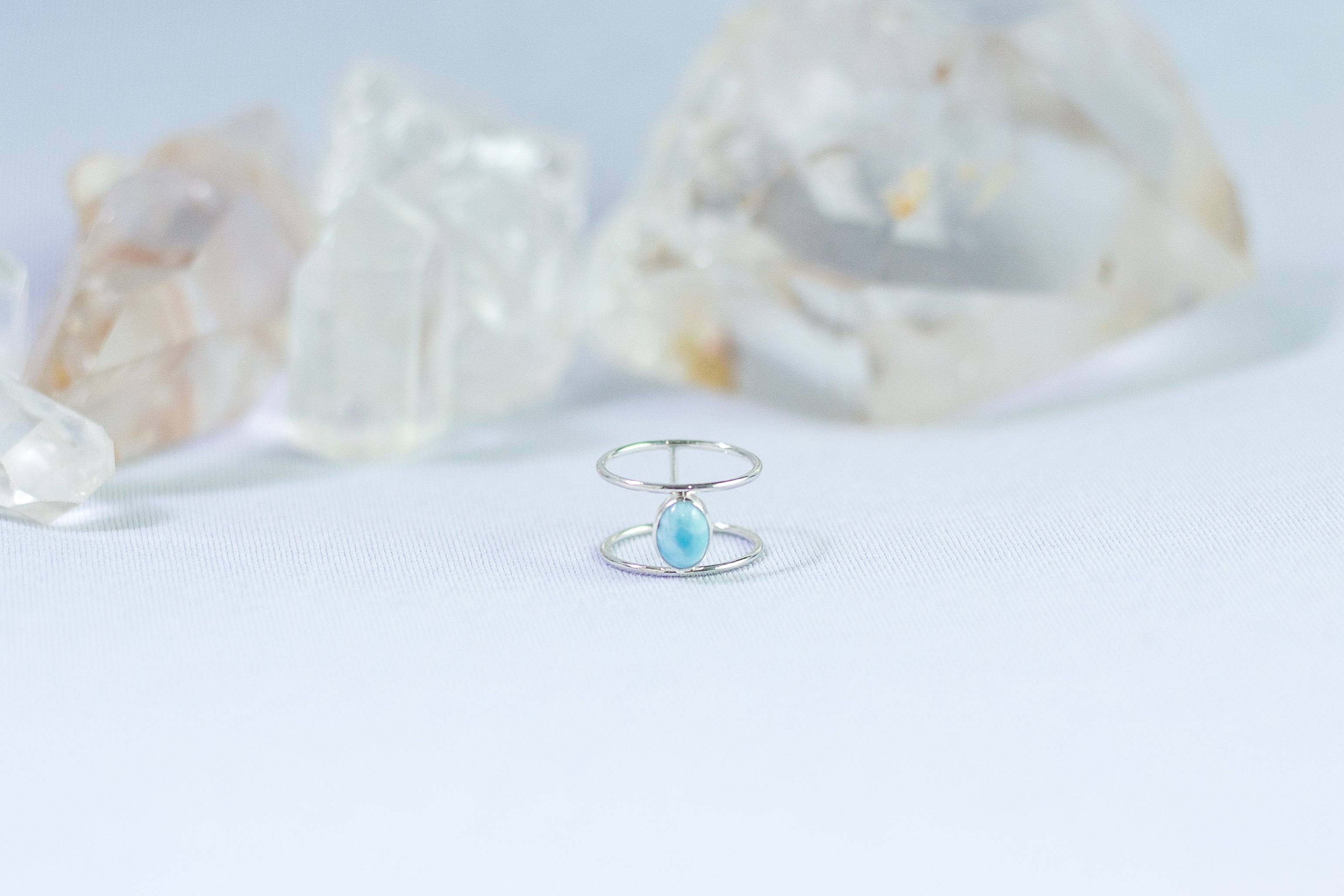 Anel Larimar Prata 925 image 5