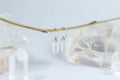 Brinco Argola Quartzo Transparente Prata 925 image 0