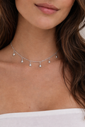 Colar Choker Gota Prata 925