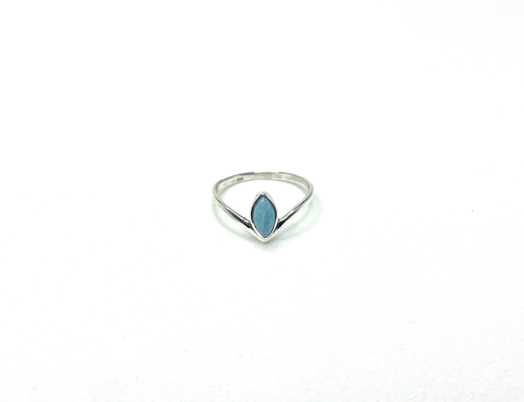 Anel Larimar V Prata 925 image 4