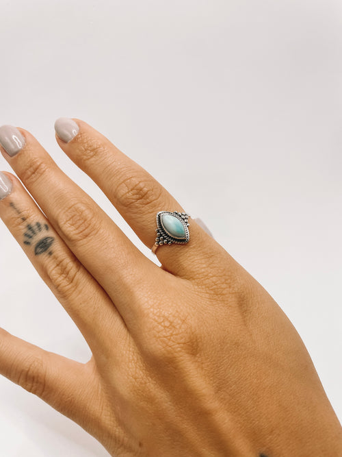 Anel Larimar Prata 925 image 1