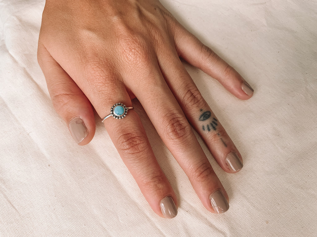 Anel Larimar Prata 925 image 4