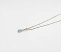 Colar Topázio Azul Gota Prata 925