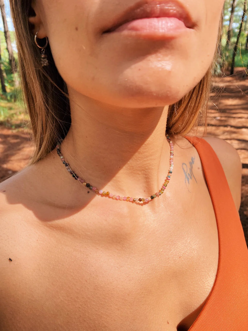 Choker de Turmalina Multicolor Prata 925 image 8