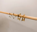 Brinco Argola Click Estrela Prata 925 ou Dourado image 0