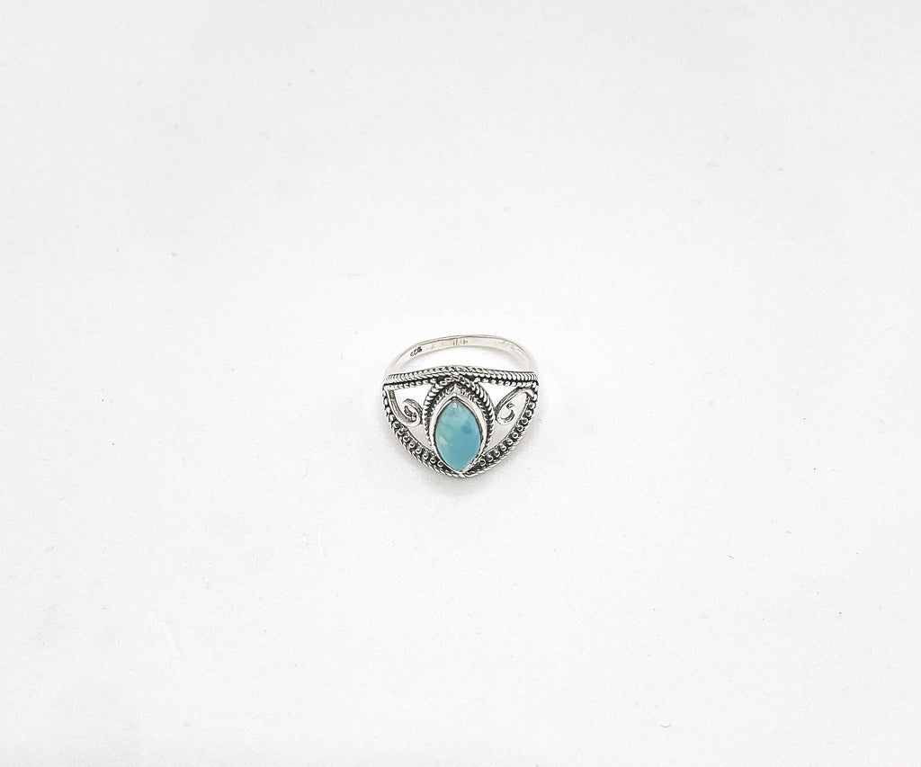 Anel Larimar Prata 925 image 4