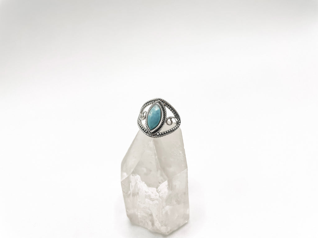 Anel Larimar Prata 925 image 2