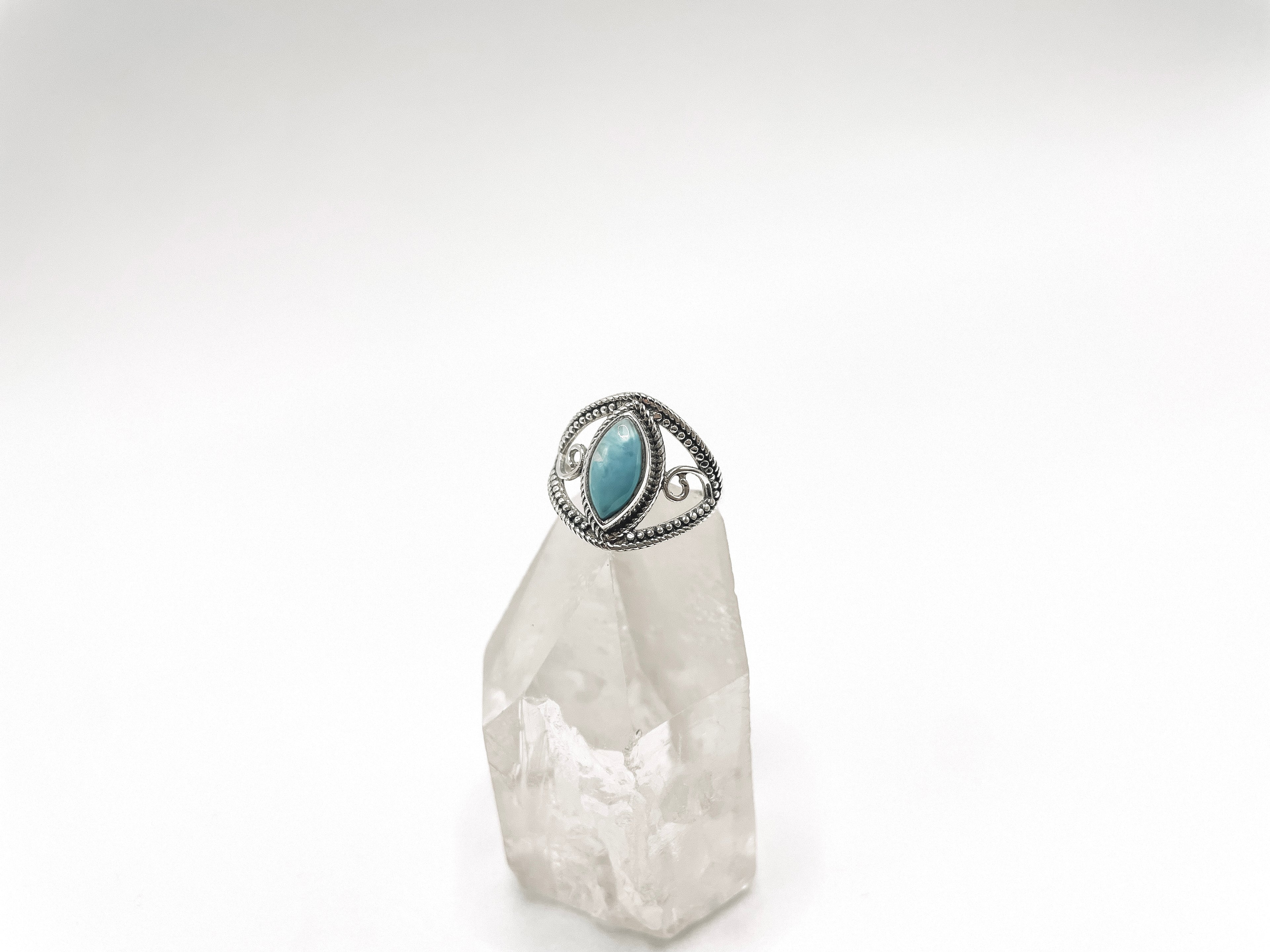 Anel Larimar Prata 925 image 2