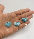Colar Larimar Triângulo Prata 925 image 6