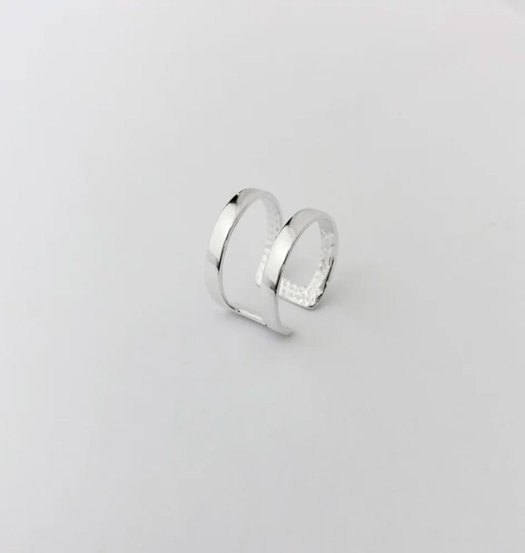 Anel Boho 2 Aros Prata 925 image 4