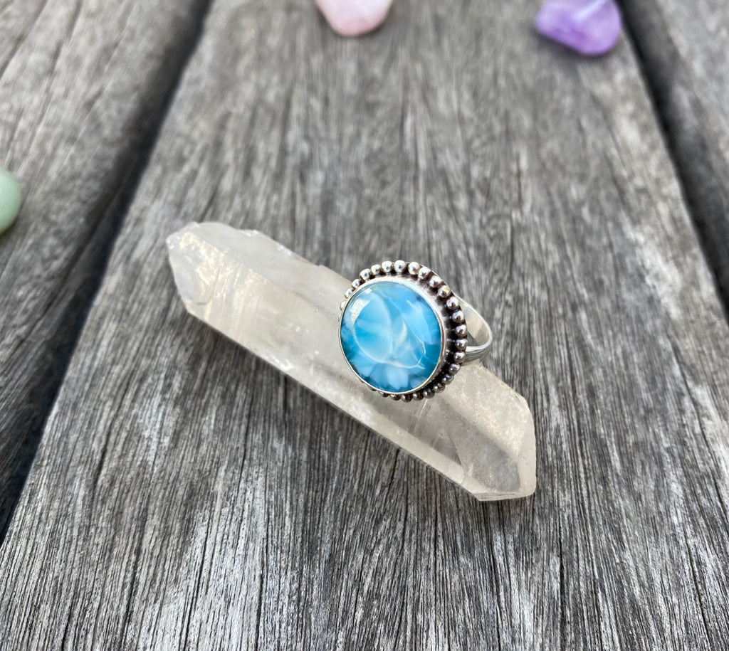 Anel Larimar Prata 925 image 0