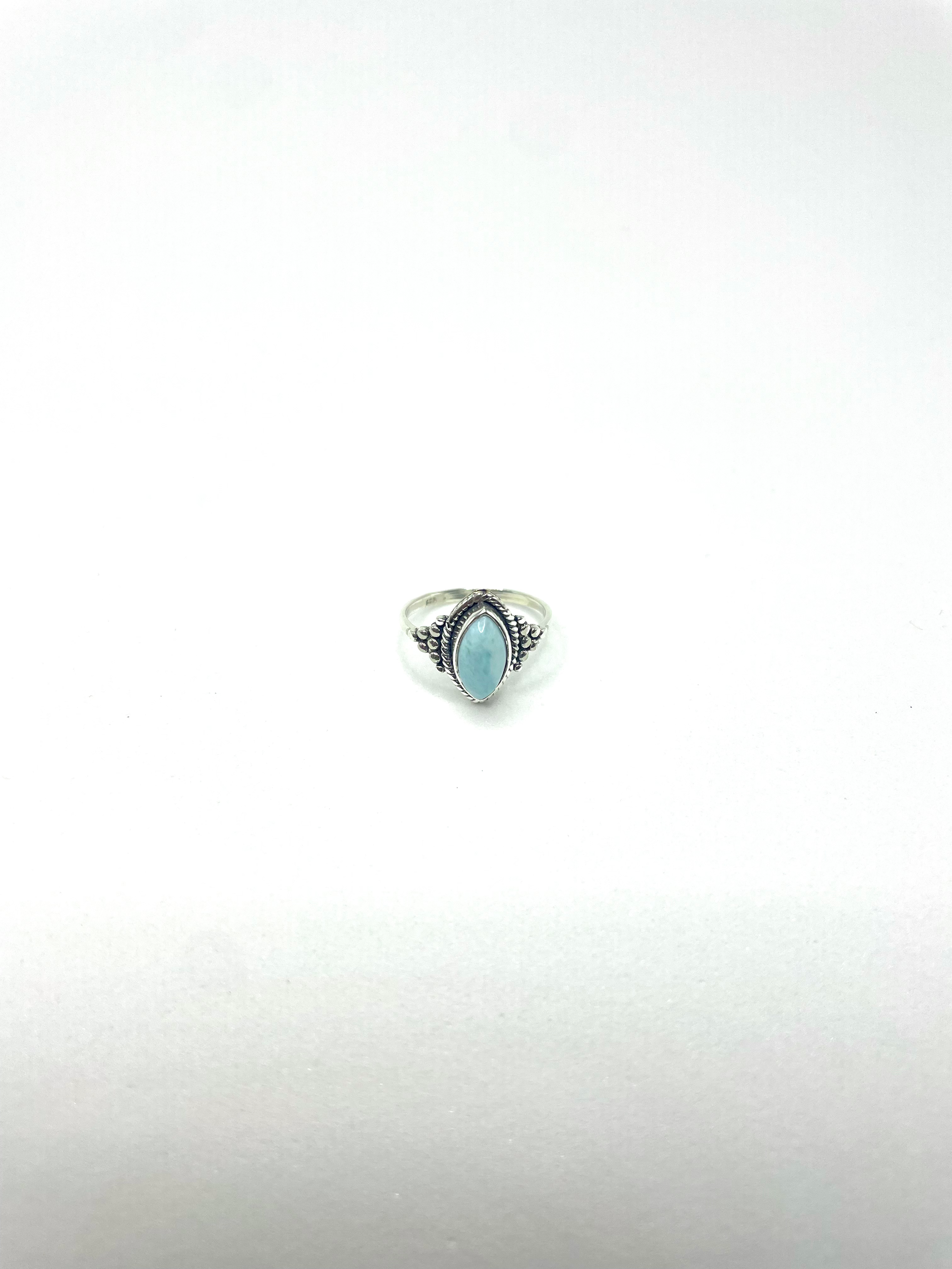 Anel Larimar Prata 925 image 3