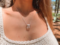 Colar Quartzo Transparente Ponta Prata 925 image 0