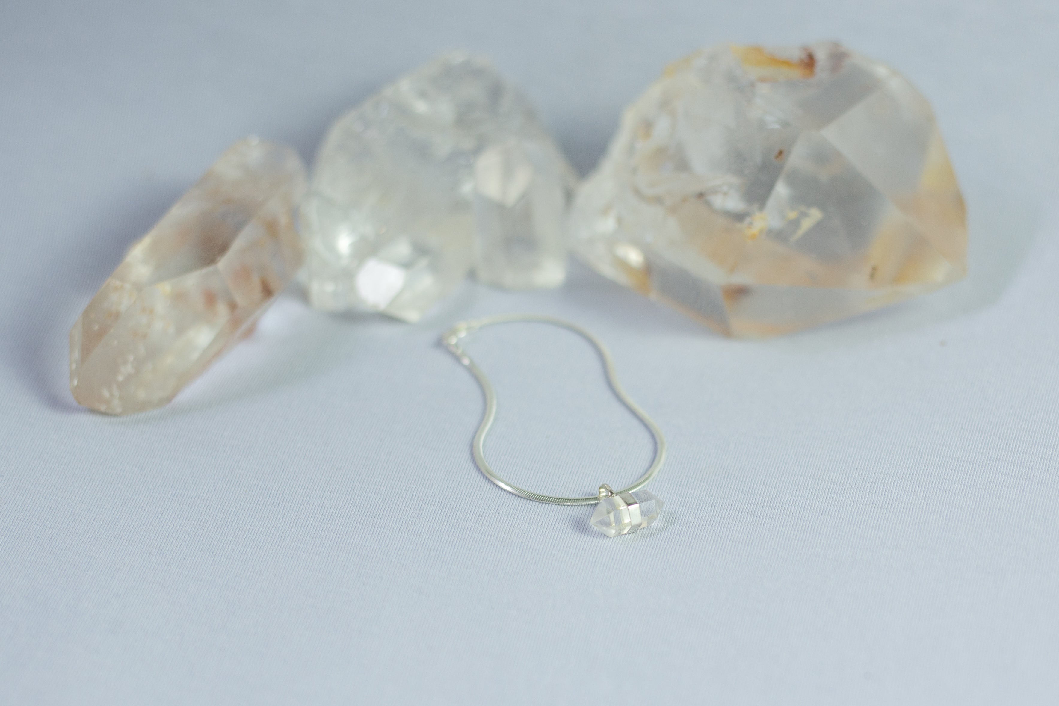 Pulseira Quartzo Transparente Prata 925 image 5