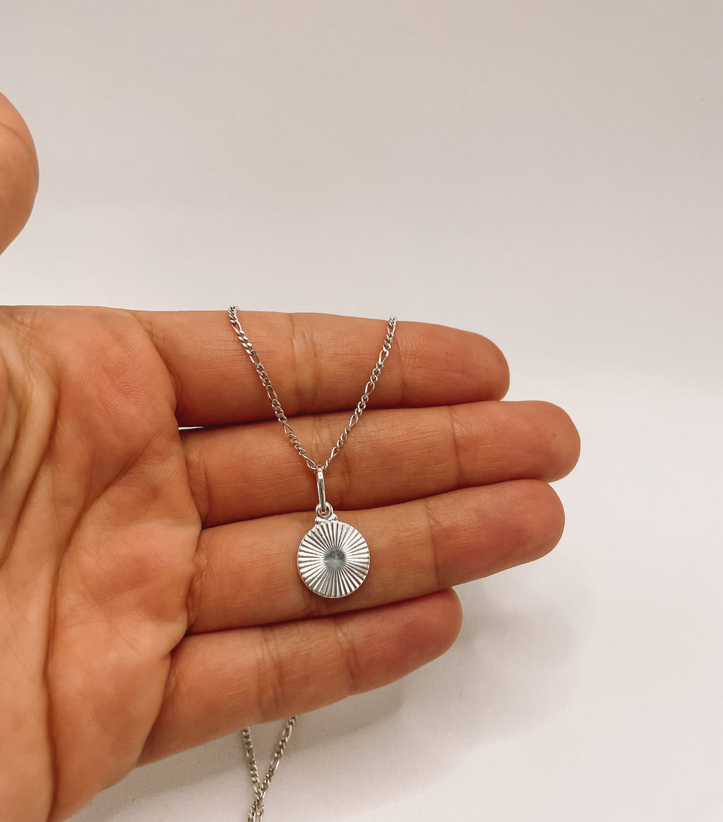 Colar com Pingente Sol Prata 925