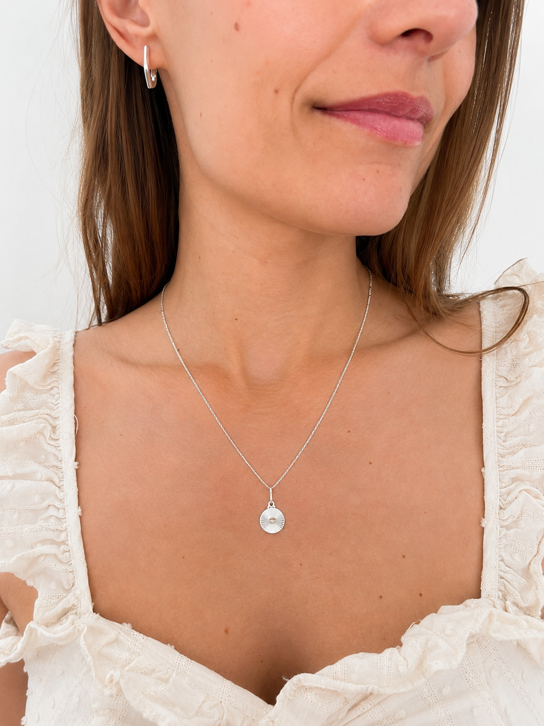 Colar com Pingente Sol Prata 925