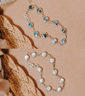 Pulseira Madrepérola e Abalone Dupla Face Prata 925