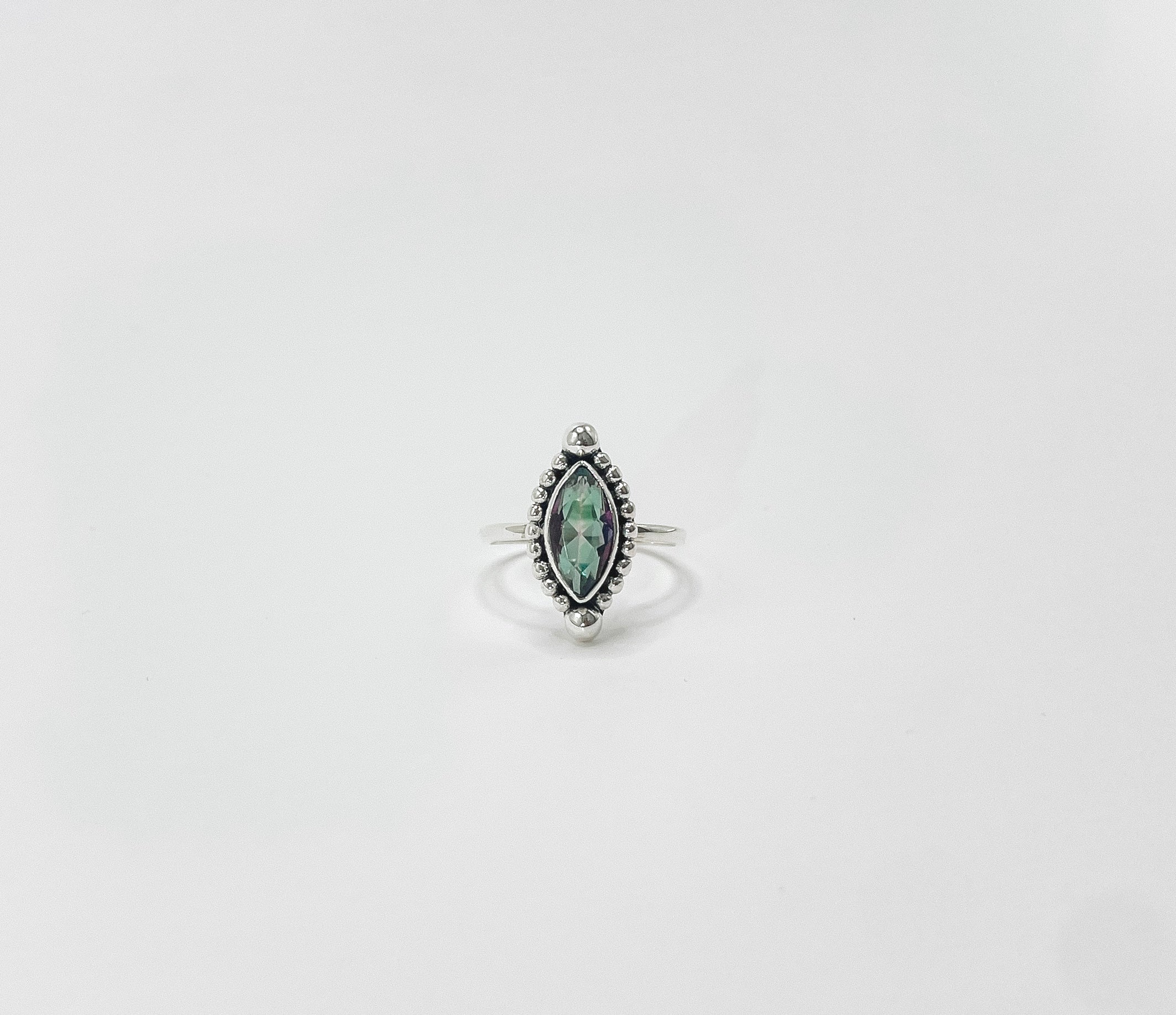 Anel Topázio Místico Marquise Prata 925