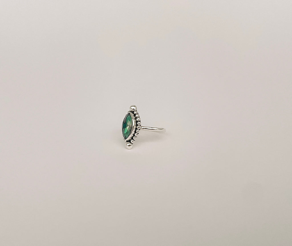 Anel Topázio Místico Marquise Prata 925