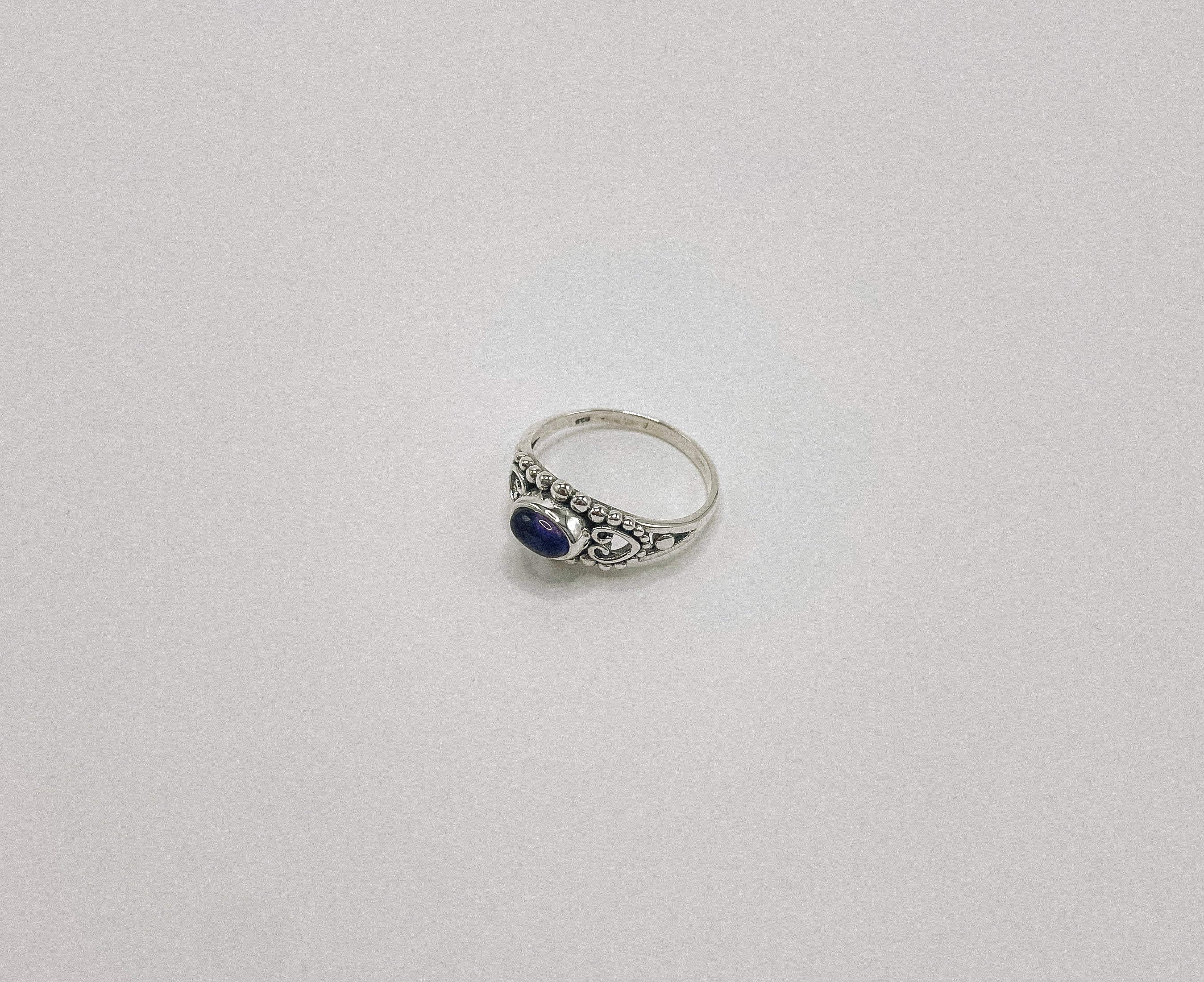 Anel Ametista Boho Prata 925