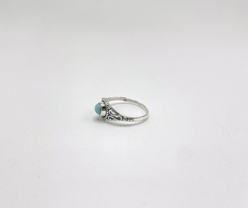 Anel Larimar Boho Prata 925 image 3