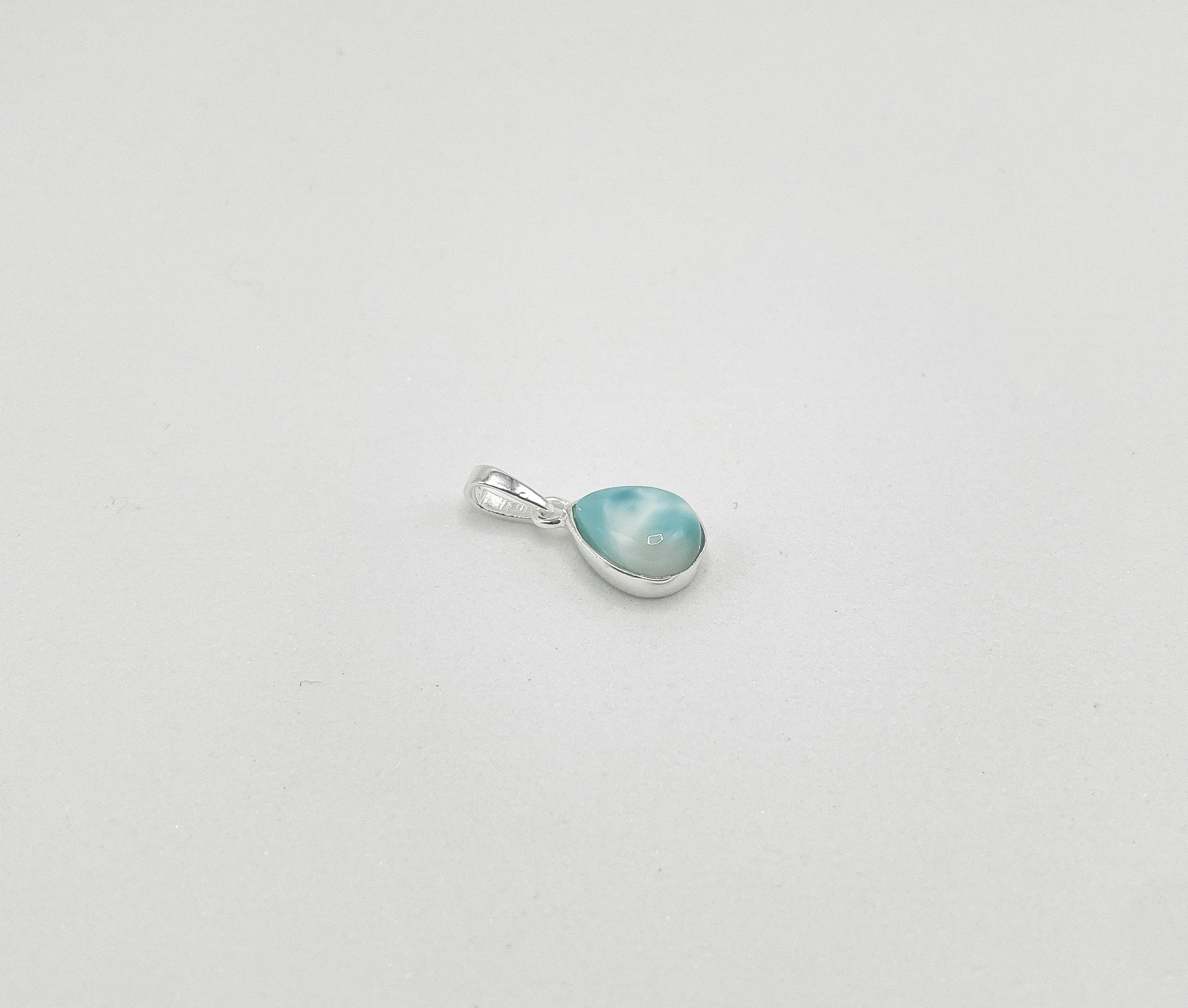 Pingente Larimar Gota Prata 925 image 0