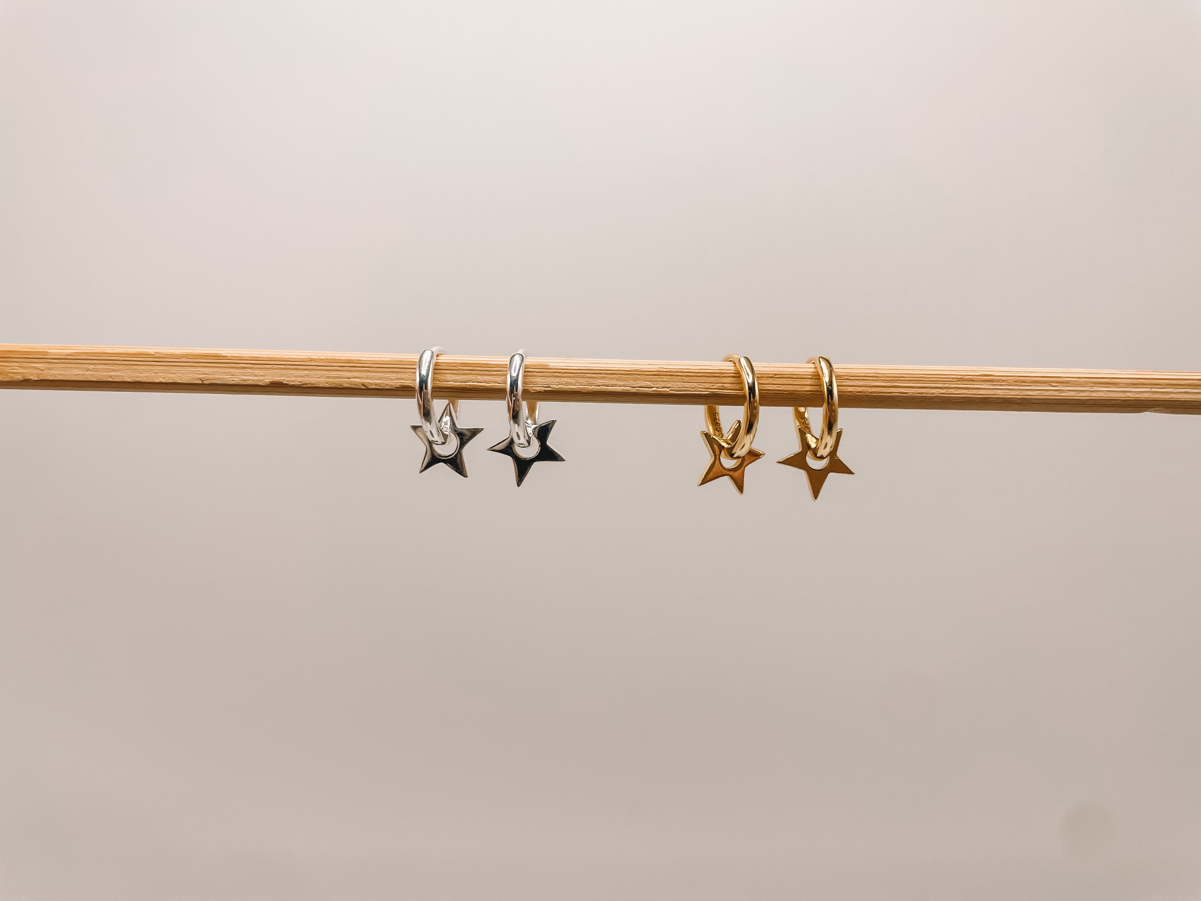 Brinco Argola com Estrela Prata 925 ou Dourado image 6