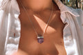 Colar Ametista Ponta Prata 925 image 0