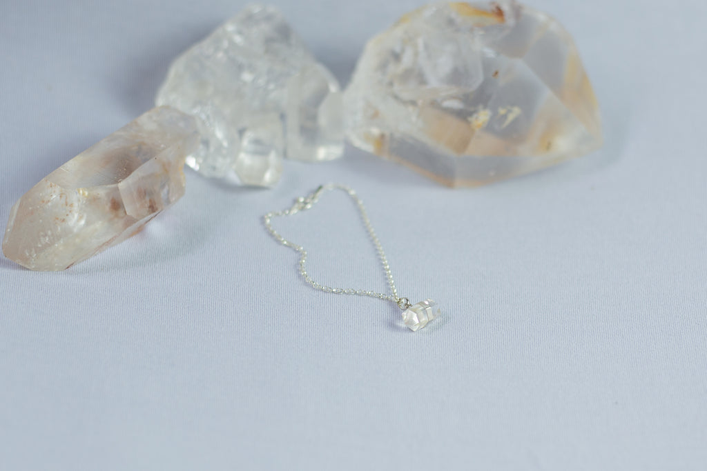 Pulseira Quartzo Transparente Prata 925 image 1