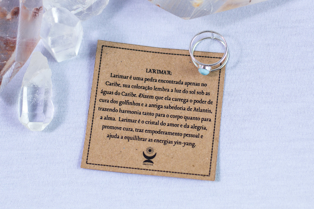 Anel Larimar Prata 925 image 3