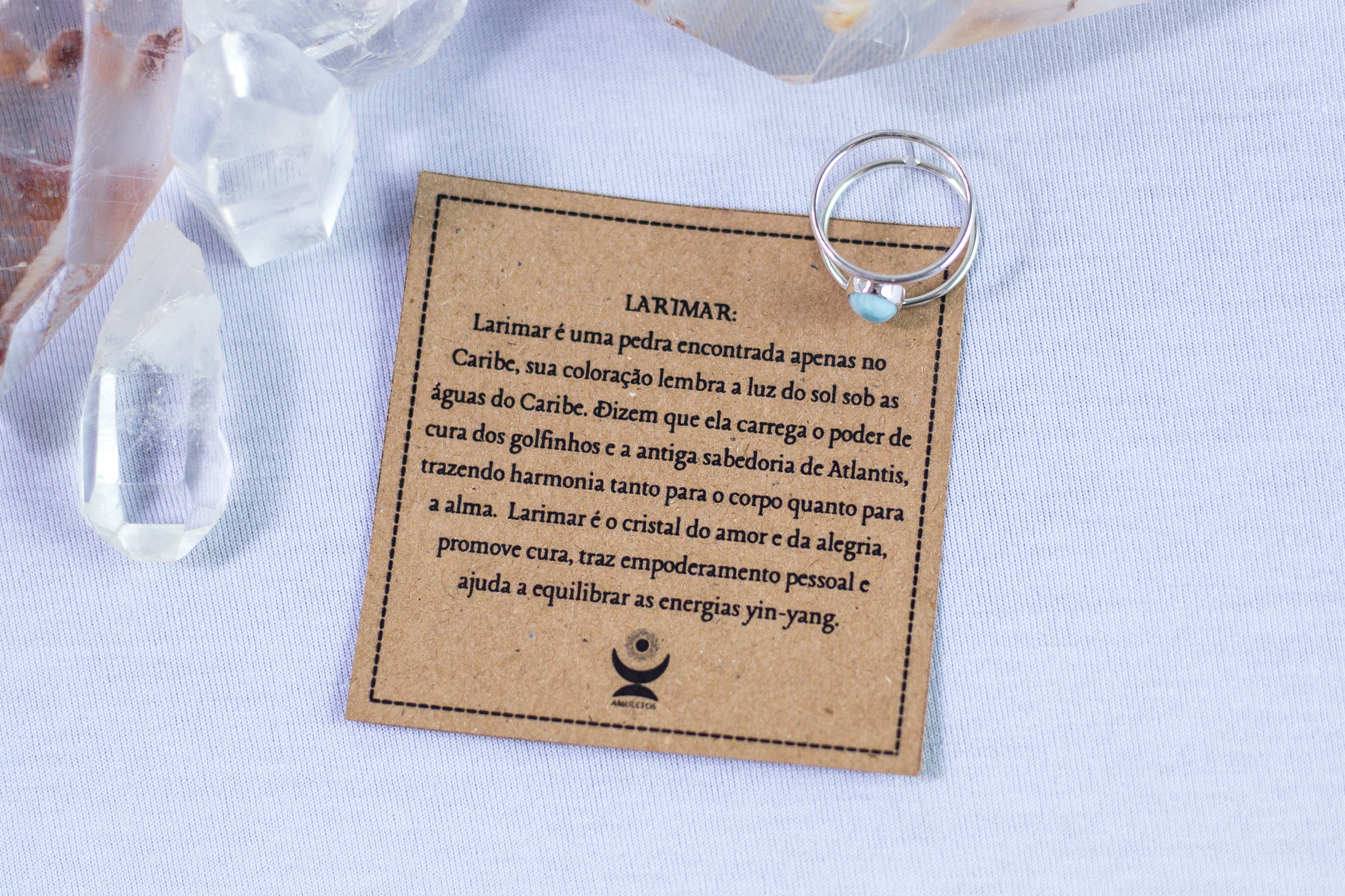 Anel Larimar Prata 925 image 3