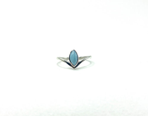 Anel Larimar V Prata 925 image 0