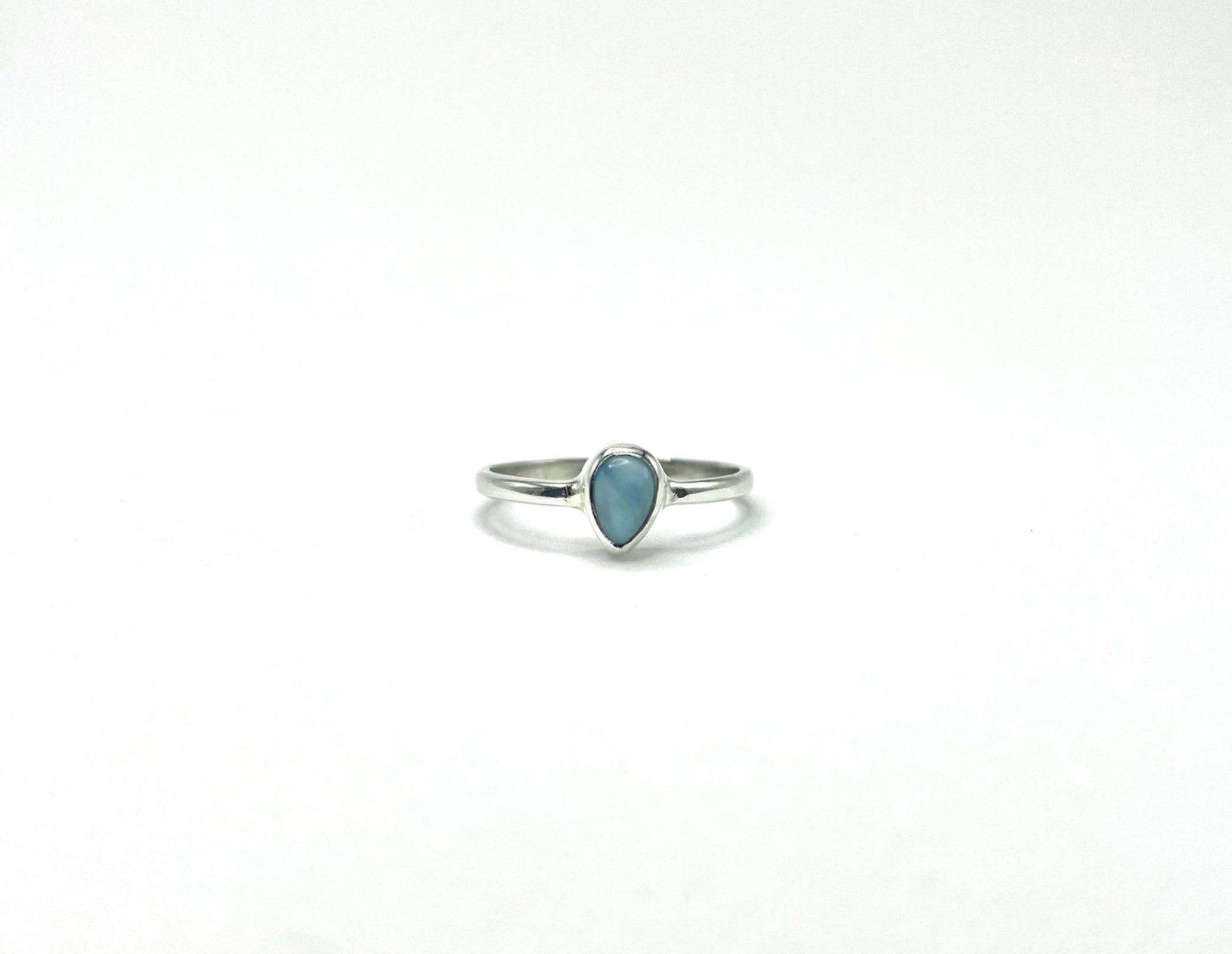 Anel Larimar Gota Prata 925 image 2