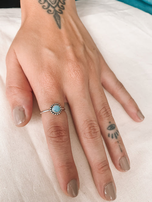 Anel Larimar Prata 925 image 1