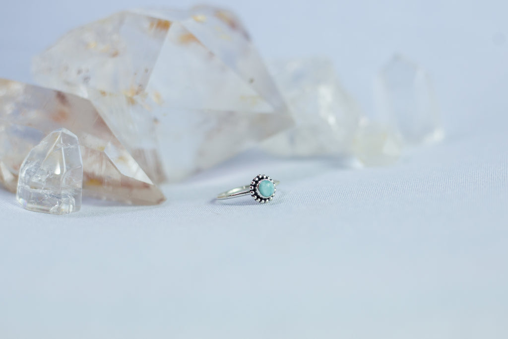Anel Larimar Prata 925 image 3